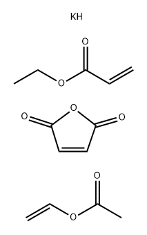 2-Propenoic acid, ethyl ester, polymer with ethenyl acetate and 2,5-furandione, hydrolyzed, potassium salt分子式结构图