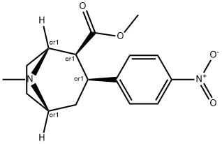 (1R,2S,3S,5S)-8-METHYL-3-(4-NITRO-PHENYL)-8-AZA-BICYCLO[3.2.1]OCTANE-2-CARBOXYLIC ACID METHYL ESTER分子式结构图