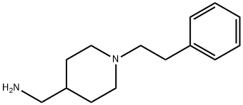 1-(2-苯乙基)哌啶-4-基]甲胺分子式结构图