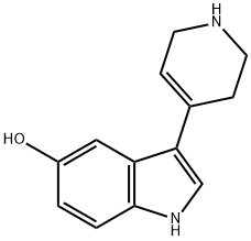 3-(1,2,3,6-四氢吡啶-4-基)-1H-吲哚-5-醇分子式结构图