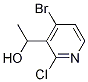 1-(4-溴-2-氯吡啶-3-基)乙醇分子式结构图