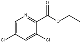 3,5-二氯吡啶甲酸乙酯分子式结构图