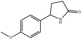 5-(4-METHOXYPHENYL)-2-PYRROLIDINONE分子式结构图