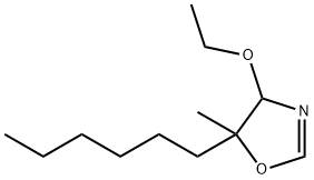 Oxazole, 4-ethoxy-5-hexyl-4,5-dihydro-5-methyl- (9CI)分子式结构图