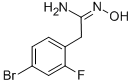 BENZENEETHANIMIDAMIDE,4-BROMO-2-FLUORO-N-HYDROXY分子式结构图