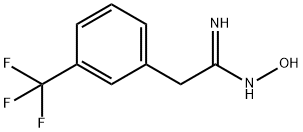 BENZENEETHANIMIDAMIDE, N-HYDROXY-3-(TRIFLUOROMETHYL)分子式结构图