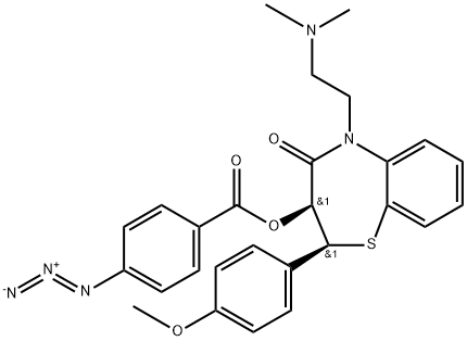 3-(4-azidobenzoyloxy)diltiazem分子式结构图