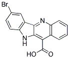 7-BROMO-10 H-INDOLO[3,2-B ]QUINOLINE-11-CARBOXYLIC ACID分子式结构图