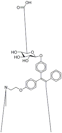 4-hydroxytamoxifen beta-glucuronide分子式结构图