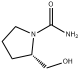 (2S)-2-(羟基甲基)吡咯烷-1-甲酰胺分子式结构图