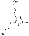 4,5-Bis-(2-hydroxy-ethylsulfanyl)-[1,3]dithiol-2-one分子式结构图