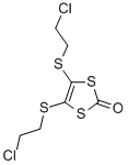 4,5-Bis-(2-chloro-ethylsulfanyl)-[1,3]dithiol-2-one分子式结构图