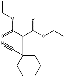 2-(1'-CYANOCYCLOHEXANE)DIETHYL-MALONATE分子式结构图