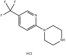 1-[5-(trifluoromethyl)pyridin-2-yl]piperazine hydrochloride分子式结构图