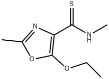 4-Oxazolecarbothioamide,5-ethoxy-N,2-dimethyl-(9CI)分子式结构图