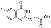 (6-METHYL-4-OXO-3,4-DIHYDRO-QUINAZOLIN-2-YLSULFANYL)-ACETIC ACID分子式结构图