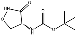 (R)-(3-氧代异噁唑烷-4-基)氨基甲酸叔丁酯分子式结构图