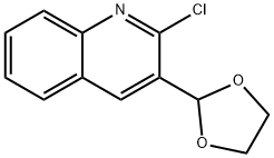 Quinoline, 2-chloro-3-(1,3-dioxolan-2-yl)-分子式结构图