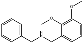 BENZYL-(2,3-DIMETHOXY-BENZYL)-AMINE分子式结构图