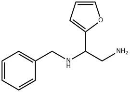 2-氨基-1-(呋喃-2-基)乙基](苯甲基)胺分子式结构图