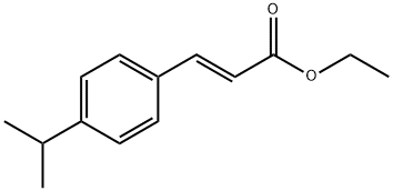 (E)-3-(4-异丙基苯基)丙烯酸乙酯分子式结构图