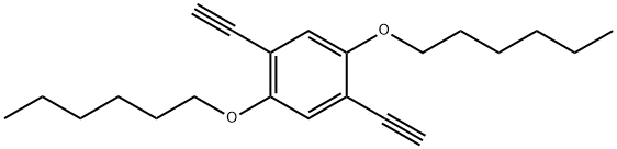 Benzene, 1,4-diethynyl-2,5-bis(hexyloxy)-分子式结构图