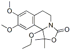 3H-Oxazolo[4,3-a]isoquinolin-3-one,  10b-ethoxy-1,5,6,10b-tetrahydro-8,9-dimethoxy-1,1-dimethyl-分子式结构图