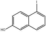 8-碘-2-萘酚分子式结构图