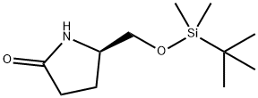 5(R)-5-{(叔丁基二甲基甲硅烷基氧基)甲基}吡咯烷-2-酮分子式结构图