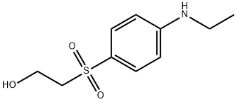 2-[4-(ETHYLAMINO)PHENYLSULFONYL]ETHANOL分子式结构图