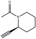 1-[(2S)-2-乙炔基哌啶-1-基]乙-1-酮分子式结构图