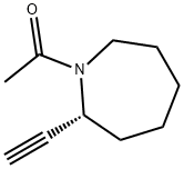 1H-Azepine, 1-acetyl-2-ethynylhexahydro-, (R)- (9CI)分子式结构图