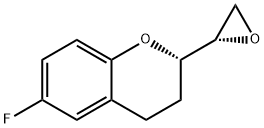 (2S, 2S)-6-氟-2-(2-环氧乙基)色烷分子式结构图