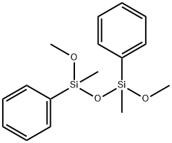 1,3-二甲基-1,3-二苯基-1,3-二甲氧基二硅氧烷分子式结构图