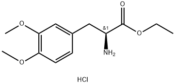 L-Tyrosine, 3-Methoxy-O-Methyl-, ethyl ester, hydrochloride分子式结构图