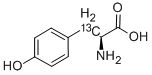 L-4-羟基苯基丙氨酸-3-13C分子式结构图