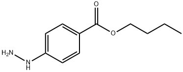 Benzoic acid, 4-hydrazino-, butyl ester (9CI)分子式结构图