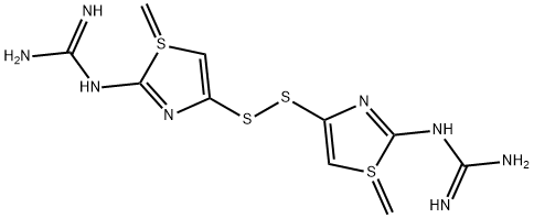 双[(2-胍基-4-噻唑基)甲基]二硫醚(法莫替丁杂质的)分子式结构图