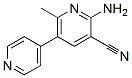 2-amino-3-cyano-6-methyl-5-(4-pyridyl)pyridine分子式结构图