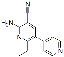 2-amino-3-cyano-6-ethyl-5-(4-pyridyl)pyridine分子式结构图