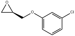 (R)-2-((3-氯苯氧基)甲基)环氧乙烷分子式结构图