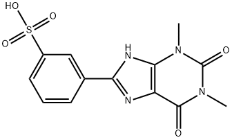 8-(3-sulfophenyl)theophylline分子式结构图