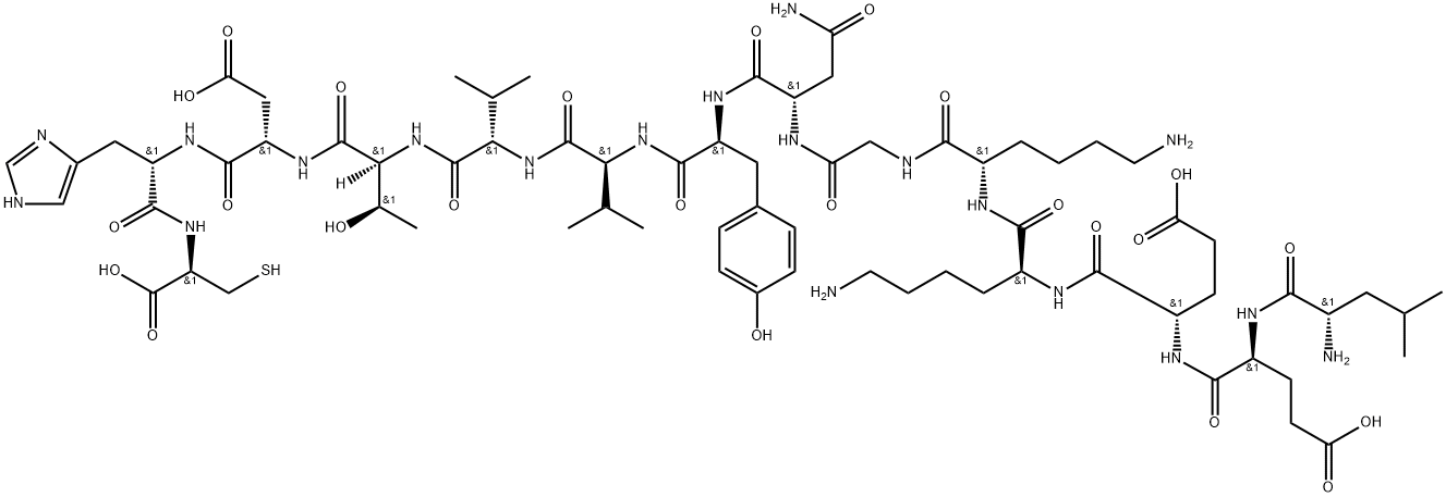 EGFRvIII peptide (PEPvIII)分子式结构图