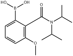 [2-[二(丙-2-基)氨基甲酰]-3-甲氧基-苯基]硼酸分子式结构图