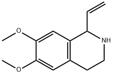 6,7-DIMETHOXY-1-VINYL-1,2,3,4-TETRAHYDRO-ISOQUINOLINE分子式结构图