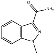 1-Methyl-1H-indazole-3-carboxaMide分子式结构图