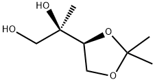 (2R)-2-[(4S)-2,2-二甲基-1,3-二氧戊环-4-基]-1,2-丙二醇分子式结构图