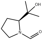 1-Pyrrolidinecarboxaldehyde, 2-(1-hydroxy-1-methylethyl)-, (S)- (9CI)分子式结构图