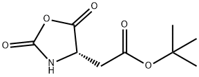 (S)-2,5-二氧代噁唑烷-4-乙酸叔丁酯分子式结构图