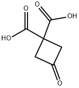 3-OXOCYCLOBUTANE-1,1-DICARBOXYLIC ACID分子式结构图